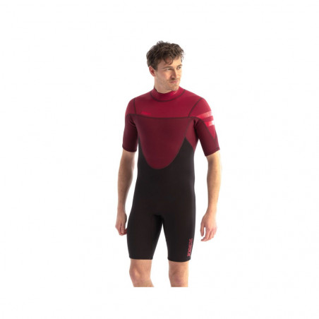 SHORTY JOBE PERTH 3/2 BACKZIP ROUGE