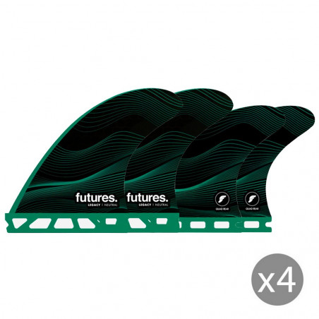 AILERONS SURF FUTURES FINS LEGACY F6 QUAD HONEYCOMB Quad