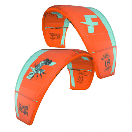 AILE DE KITESURF F-ONE BANDIT S4 FLAME / MINT