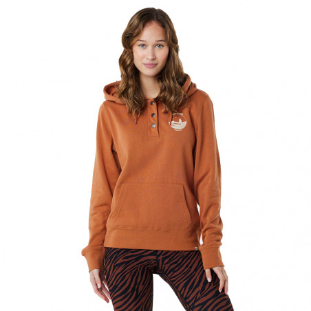 SWEAT FEMME RIP CURL RE-ENTRY MARRON