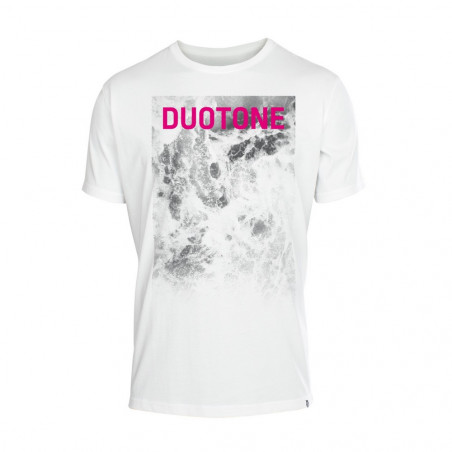 T-SHIRT DUOTONE RASTERIZED BLANC