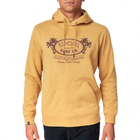 Sweat à capuche Les Esta Jaune Rip Curl