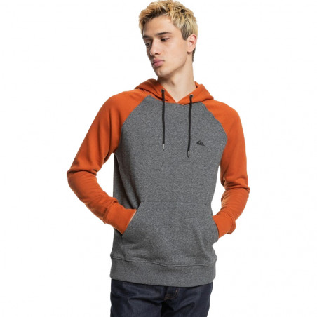 Sweat à capuche Essentials hood raglan Gris foncé / Orange Quiksilver