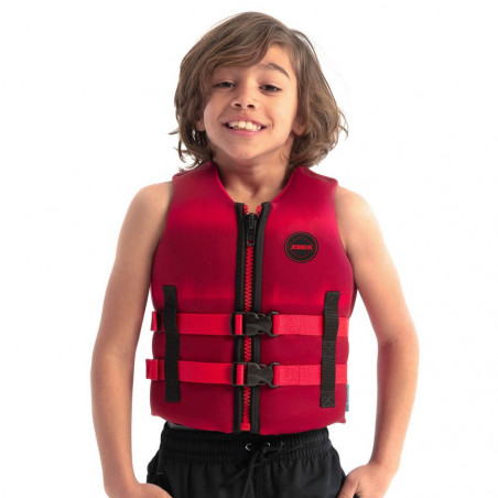 GILET DE FLOTTABILITE JOBE NEOPRENE VEST ENFANT ROUGE