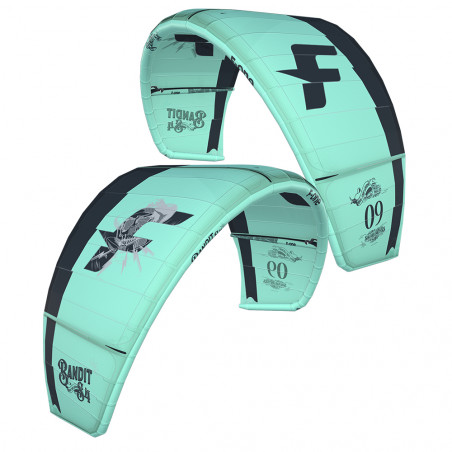 AILE DE KITESURF F-ONE BANDIT S4 MINT / ONYX