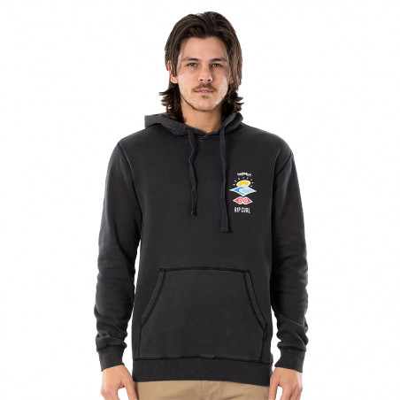 SWEAT A CAPUCHE RIP CURL SEARCH ICON NOIR