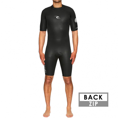 SHORTY RIPCURL FREELITE 2MM SPRING BACKZIP NOIR