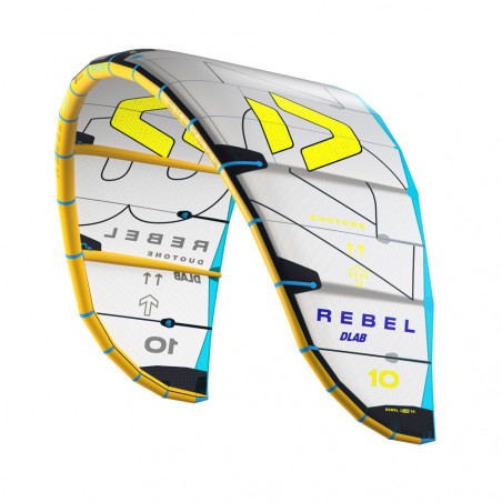 AILE DE KITESURF DUOTONE REBEL D/LAB GRIS/JAUNE 2025