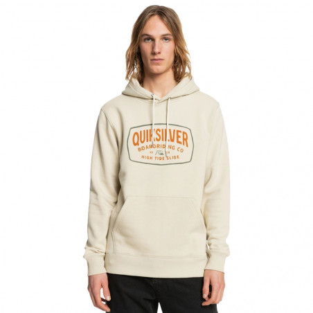 SWEAT A CAPUCHE QUIKSILVER HIGHCLOUD HOMME BEIGE