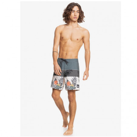 BOARDSHORT QUIKSILVER EVERYDAY DIVISION NOIR HIBISCUS