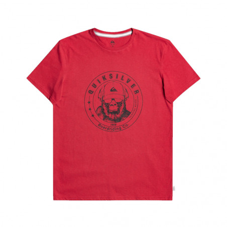 T-SHIRT DRUMROLL QUIKSILVER HOMME ROUGE