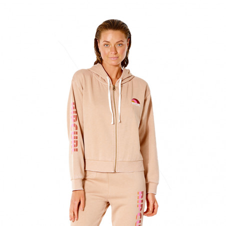 Veste zip Shapers wave Beige Femme Rip Curl