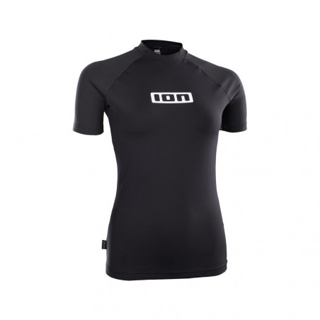 LYCRA ION FEMME MANCHES COURTES NOIR