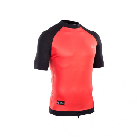 LYCRA ION MANCHES COURTES ROUGE/NOIR