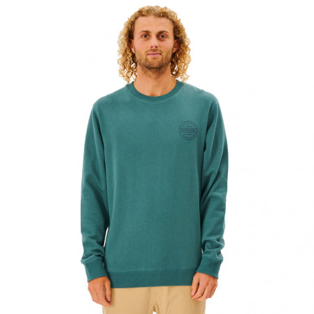 SWEAT RIPCURL RE ENTRY CREW BLUE STONE