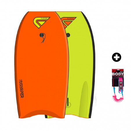 BODYBOARD FLOOD USURPER ORANGE/VERT