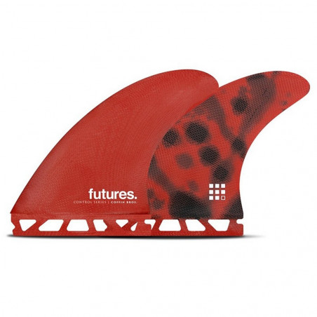 AILERONS SURF FUTURES CONTROL SERIES RED/BLACK Thruster