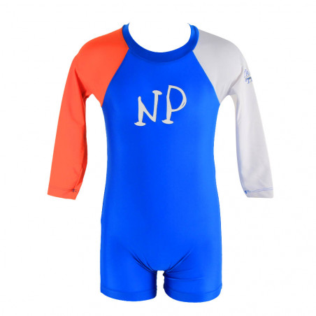 Lycra Tunique Enfant RASHGUARD Manches Longues NEILPRYDE Bleu