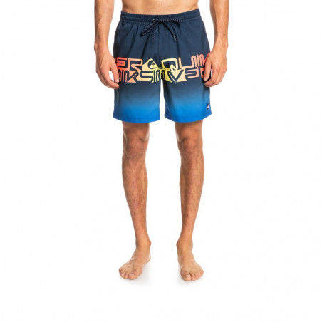 Boardshorts wordblock volley bleu marine Quiksilver