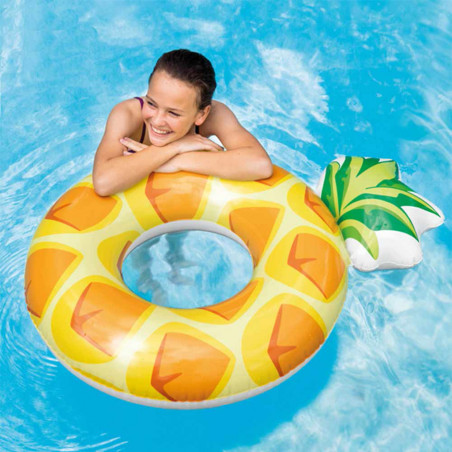 BOUEE TUBE INTEX ANANAS 117CM 56266NP