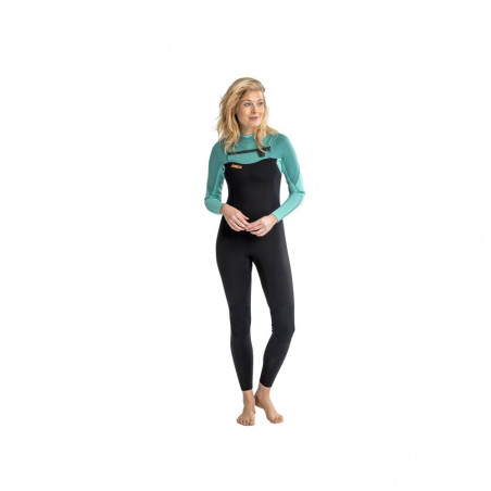 COMBINAISON FEMME JOBE SOFIA 3/2 FRONTZIP TEAL