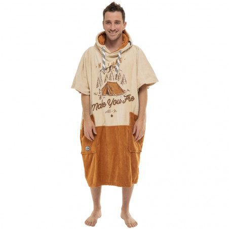 PONCHO V ALL IN BEIGE NATURE