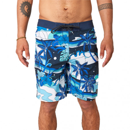 BOARDSHORT RIPCURL MIRAGE POSTCARDS BLEU MARINE