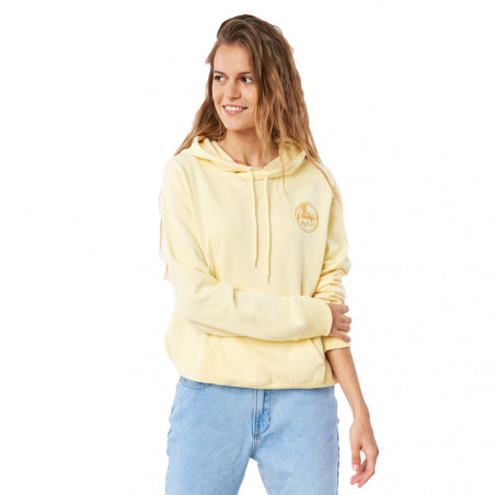 Sweat à capuche Re-entry Jaune Femme Rip Curl