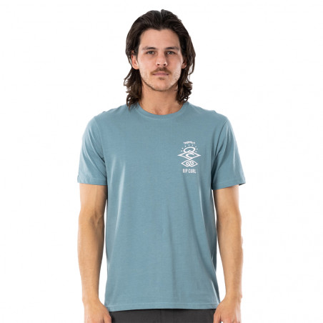 T-SHIRT RIP CURL SEARCH ESSENTIAL BLEU