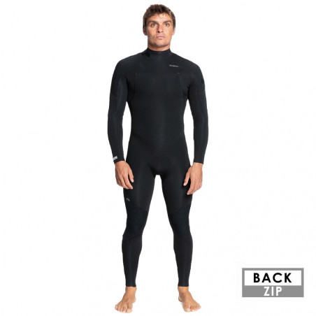 COMBINAISON QUIKSILVER EVERYDAY SESSIONS 4/3 BACKZIP NOIR