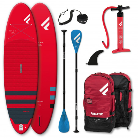 SUP GONFLABLE FANATIC FLY AIR 9.8 PURE ROUGE 2023