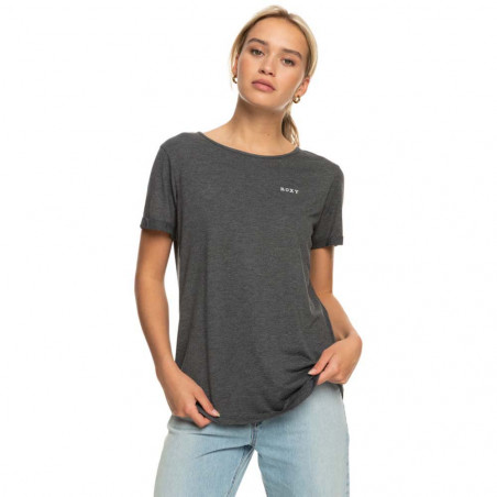 T-SHIRT ROXY DREAMING WAVE MANCHES COURTES GRIS