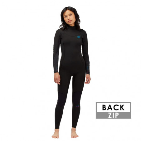 Combinaison Femme Billabong Synergy 3/2 backzip noir