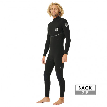 COMBINAISON RIPCURL E-BOMB 5/3 BACKZIP NOIR