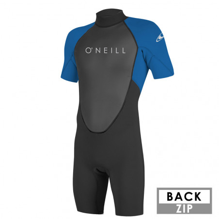 SHORTY ONEILL REACTOR II 2MM BACKZIP NOIR / BLEU