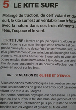 Le kite vu par un néophyte