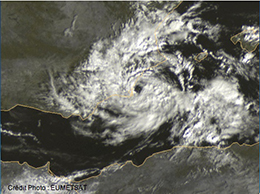 Méditerranée : formation d'une dépression extra-tropicale