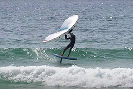 Session Foil par vent faible à Hossegor avec Benoit Carpentier