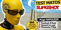 Test matos Slingshot 2013 ce weekend Plage Napoléon.