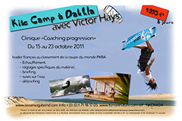 Kitecamp à Dahkla en octobre