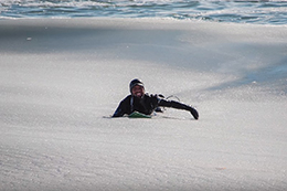 Des vagues glacées dans le Massachusetts