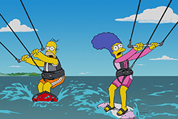 Les Simpsons se mettent au kite !