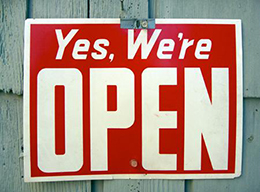 We are Open